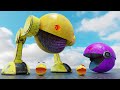 Pacman vs Two Legged Robot Pacman Flying Concrete Pacman vs Two Legged Robot Pacman Flying Concrete