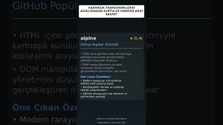 GitHub Trend Depoları: alpinejs/alpine 🇹🇷
