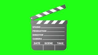 Clap Board Green Screen Chroma Key