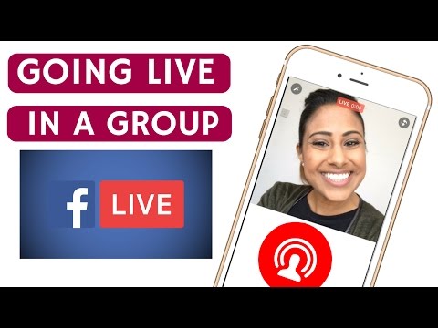 Cara Go Live In A Group Facebook & Halaman Facebook | Veena V