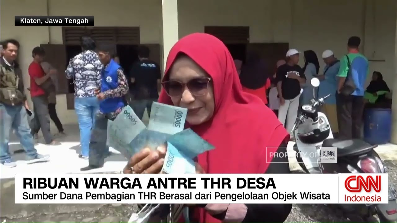 Ribuan Warga Antre THR Desa, Pasar Murah Bikin Ibu-ibu Sumringah