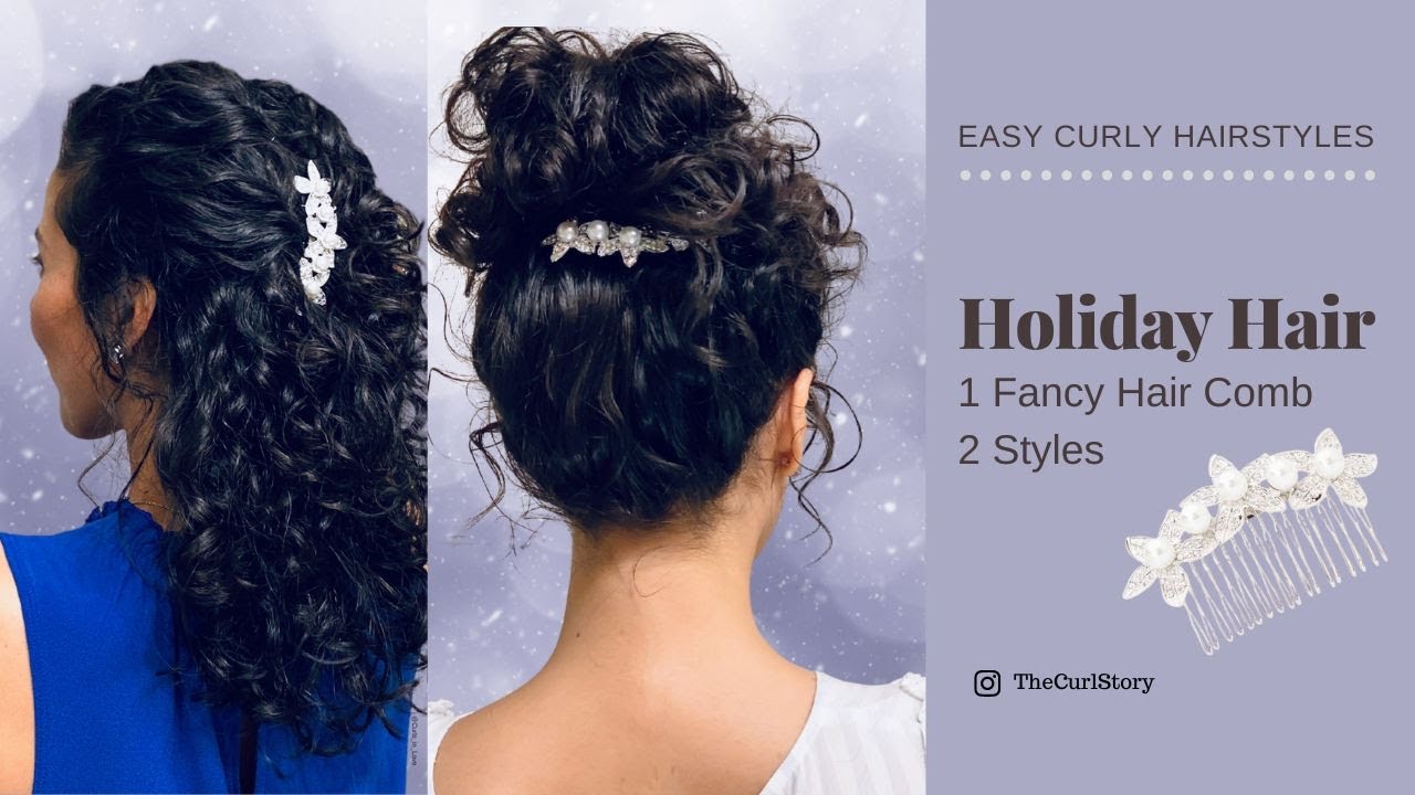 4 Curly Hairstyles For All Your Holiday Parties  Bebonia