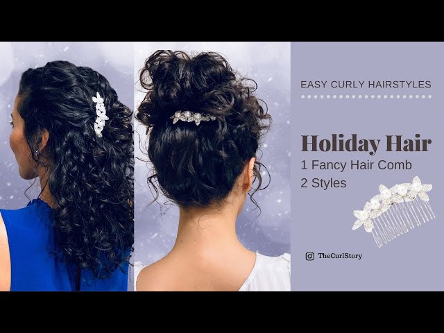 20 Stunning Christmas Party Hairstyles For Curly Hair