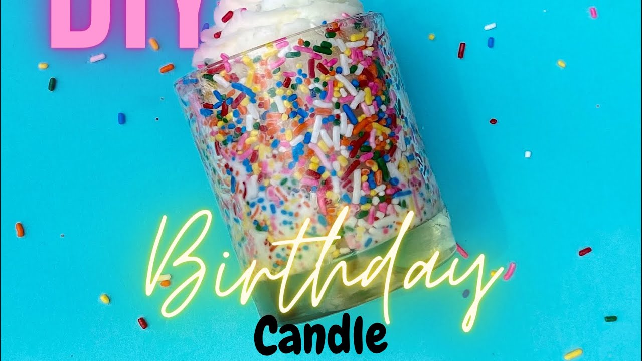 DIY Birthday Cake Candle YouTube