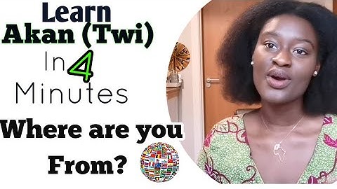 28. Learn to Speak Twi - How to speak Twi | Twi Lesson for Beginners | LearnAkan |Where are you from