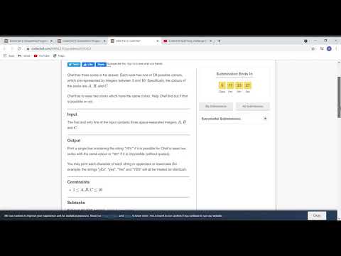 Valid Pair | SOCKS1 | April Challenge 2021 | Division 3 | Advait Gupta | Solution