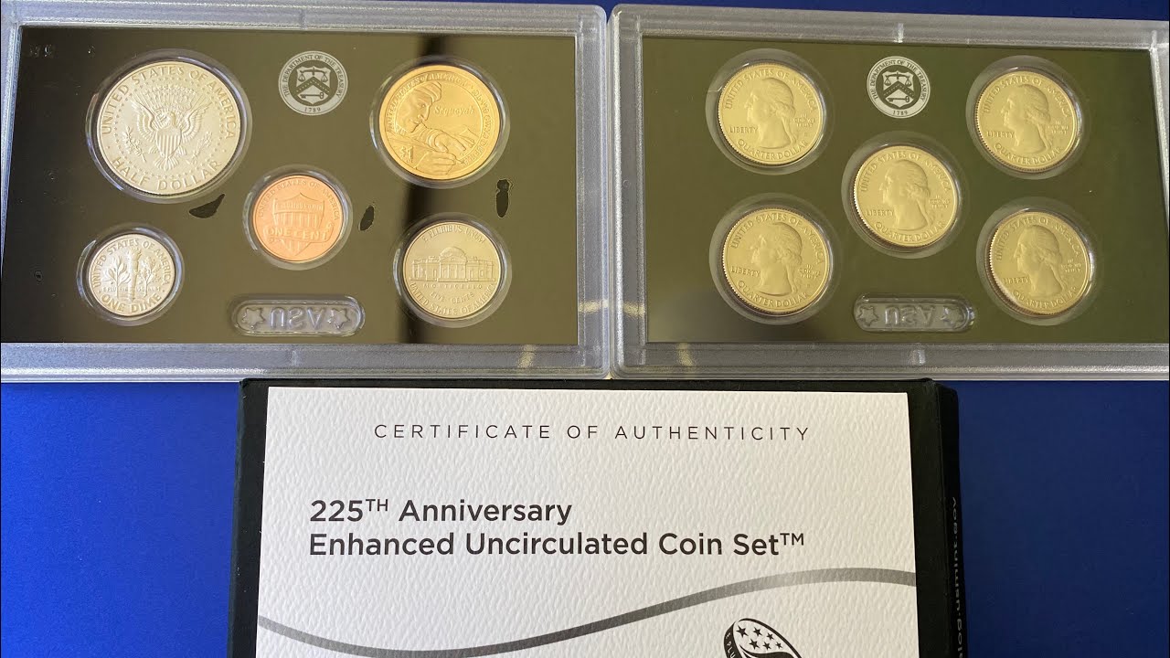 225th Anniversary Enhanced Uncirculated Coin Set |UNBOXING