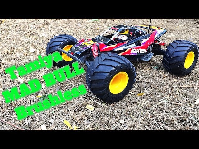 Tamiya Mad Bull backyard bash | Brushless & 2s LiPo - YouTube