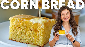 The BEST Cornbread Recipe with Honey Butter