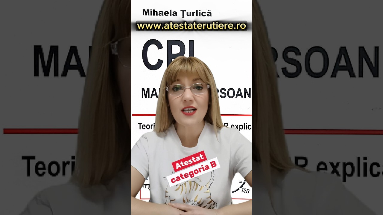Nou‼️Atestat de transport marfa la categoria B