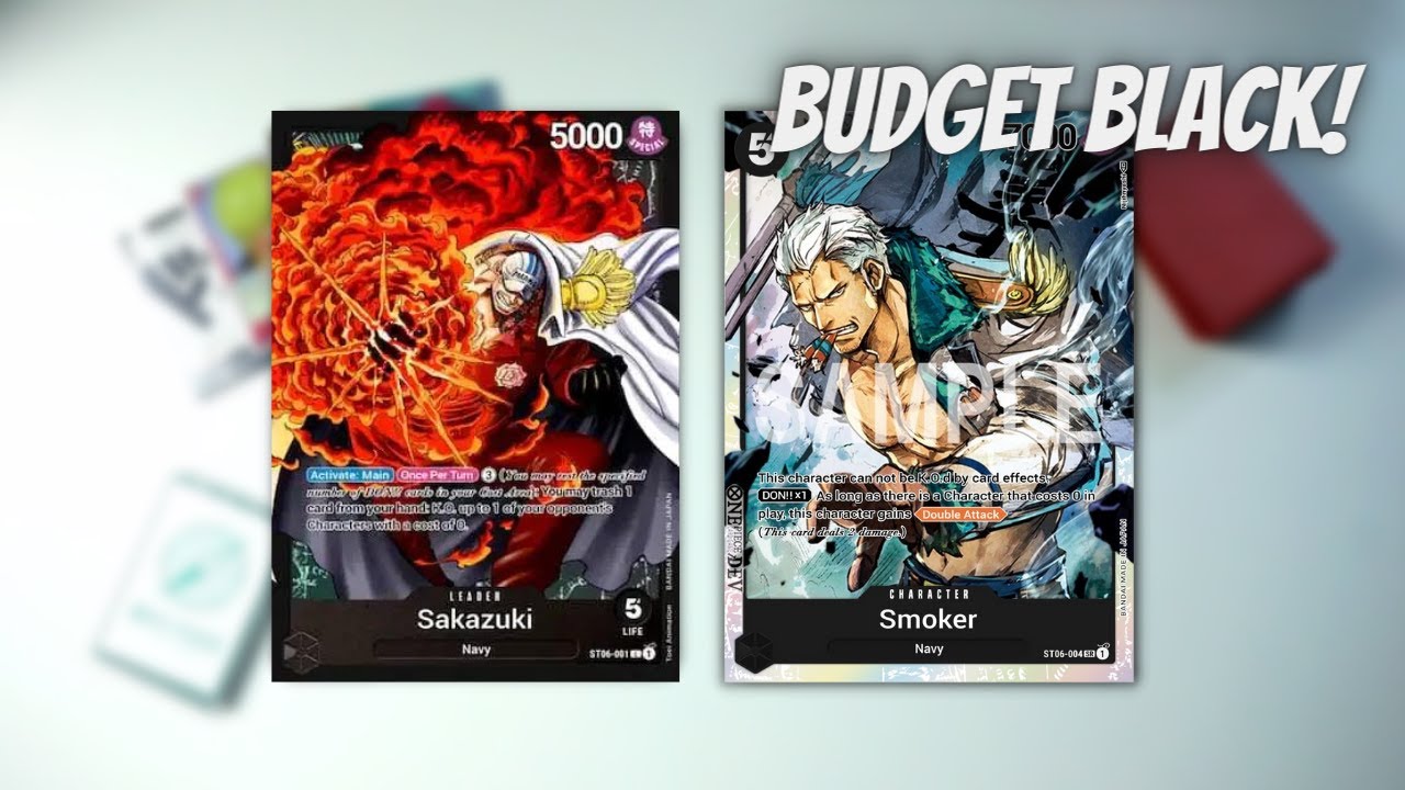 Sakazuki Budget Black Deck Profile One Piece OP02 YouTube