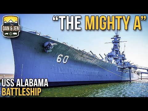 USS ALABAMA TOUR - WWII Battleship- Mobile, Alabama - Gulf Coast - USS Drum - World War II