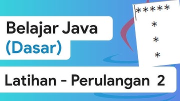 #17 - Membuat Huruf dengan Looping [Java Dasar]