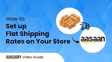 Set up Flat Shipping Rates on your Store