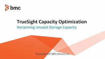 BMC TSCO: How to Reclaim Unused Storage Capacity - Storage View