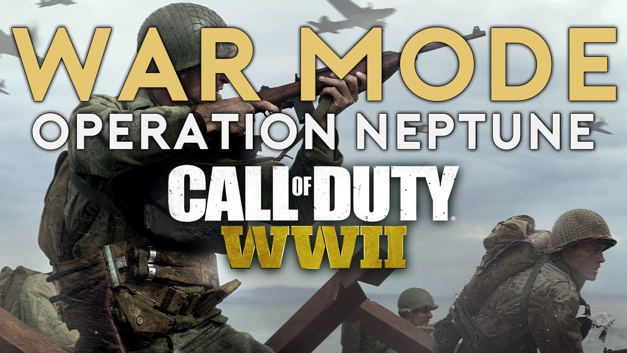 CALL OF DUTY WWII - COD WW2 SPLIT SCREEN WAR MODE CONFIRMED - OPERATION  NEPTUNE GAMEPLAY 