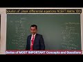 #Solution of Linear differential equations #ncert #maths #12th #Sukhvinder #htet #CSIRUGCNET #PWM