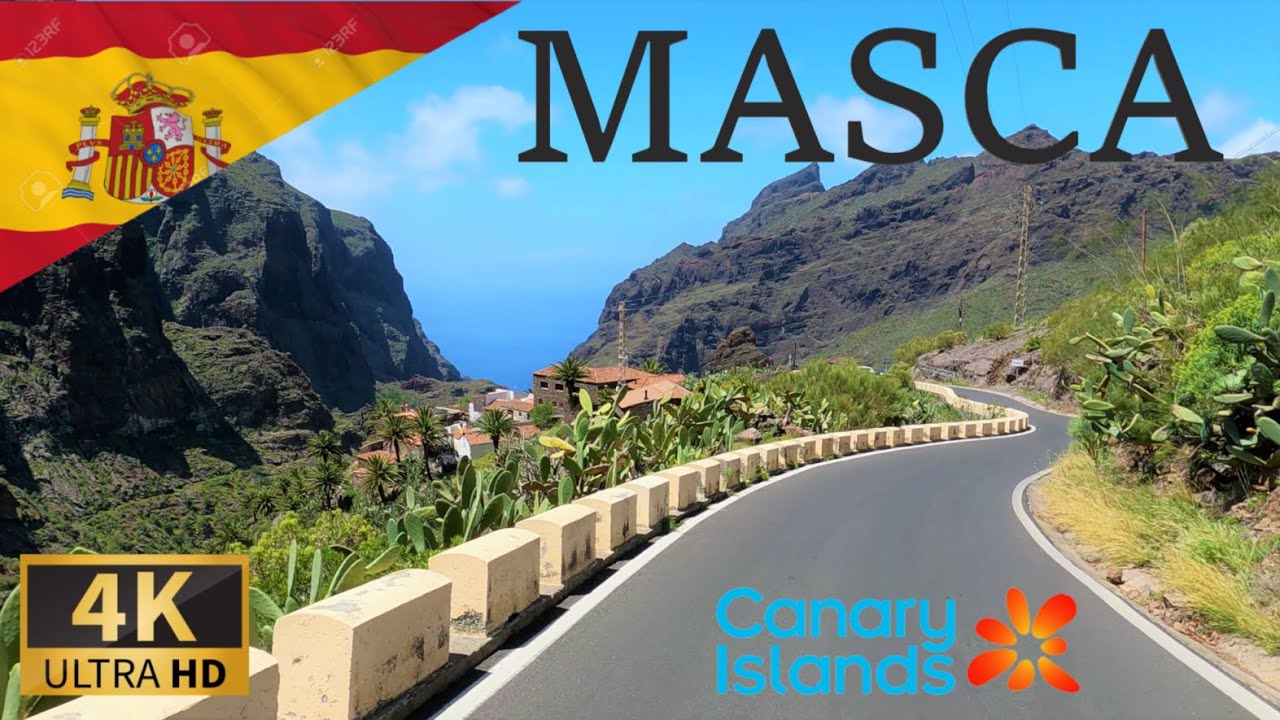 ВОЖДЕНИЕ ИЗ ЛОС-ГИГАНТЕС в МАСКУ, Масизо-де-Тено, Тенерифе, КАНАРСКИЕ ОСТРОВА, ИСПАНИЯ I 4K 60fps