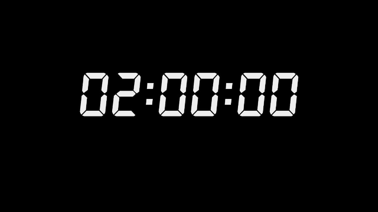 2 Hour Focus Countdown for ADHD | No Distractions | White Noise