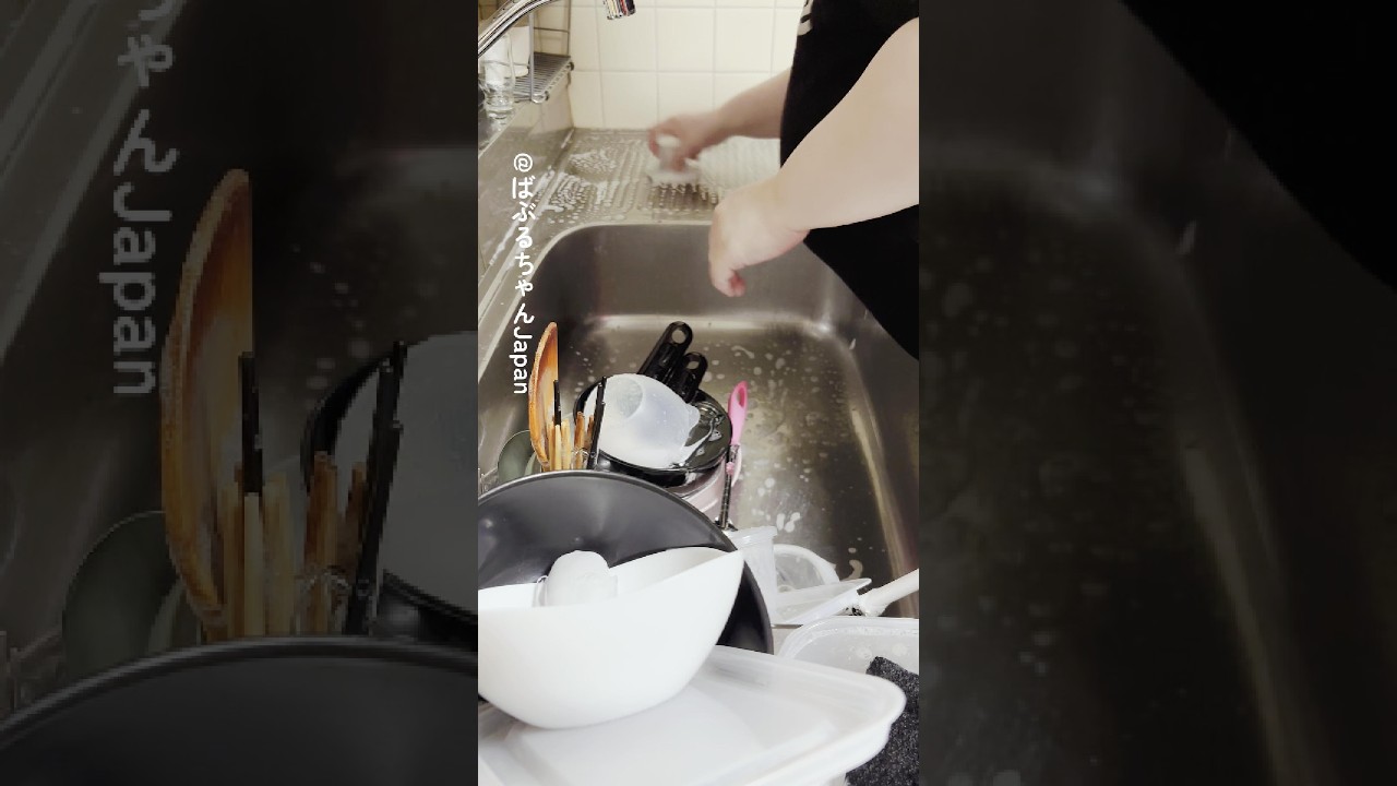 Dishwashing Sounds : Chubby Bubble-chan’s Dish Washing ASMR #10