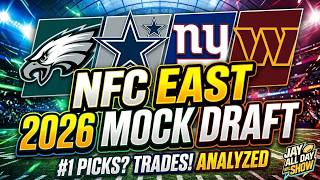 NFL MOCK DRAFT NFC EAST EDITION| Eagles Cowboys Giants Commanders