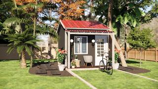 Charming Small Home Design 3 x 4 Meters (10 x 13 ft) | 12 SQM Tiny House Cost Estimation Charming Small Home Design 3 x 4 Meters (10 x 13 ft) | 12 SQM Tiny House Cost Estimation