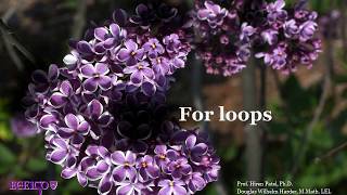 1.11 For loops