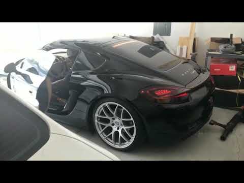 Porsche cayman 981 muffler delete - YouTube