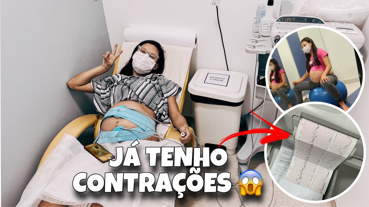 FUI NO LABORATÓRIO FAZER O CARDIOTOCO E JÁ TENHO CONTRAÇÕES! 😱