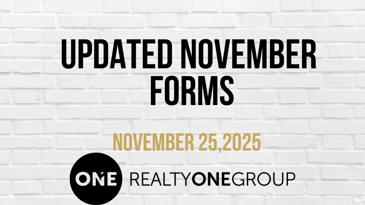 Novemeber 2025 Updated Forms