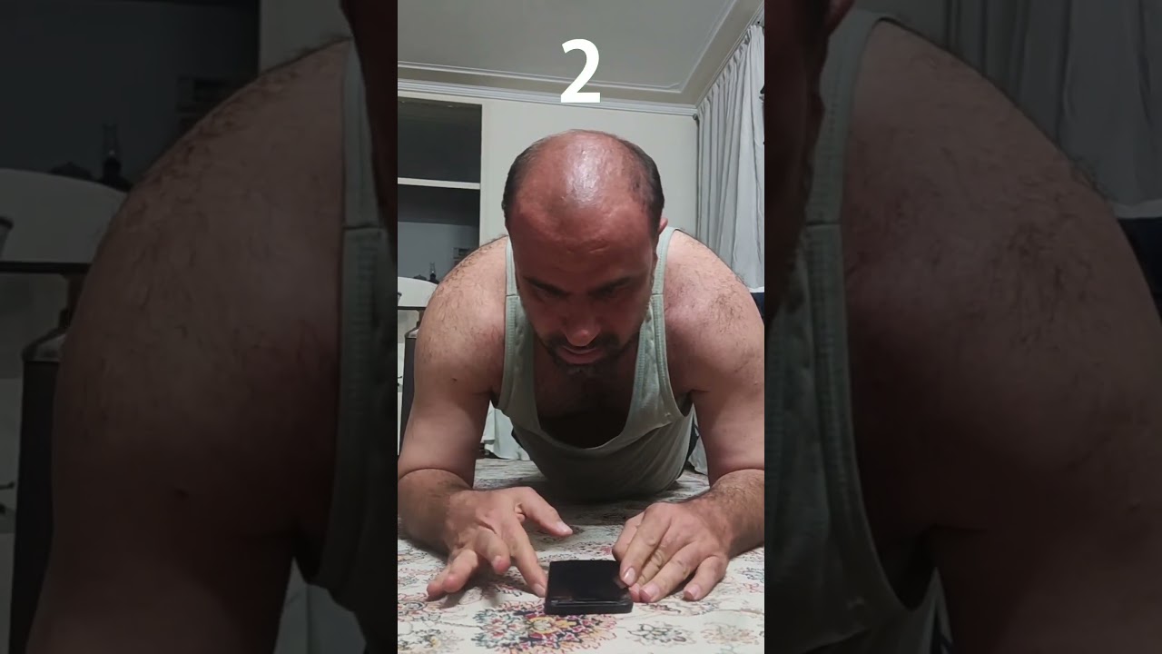 1 minute plank.One kidney.high blood pressure. No excuses. 