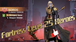 Last Fortress Underground, Level 25 CP Heroes, Zero amount expended on account