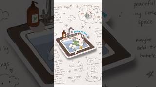 ✨From sketchbook doodle to cozy sticker #shorts #shortvideo