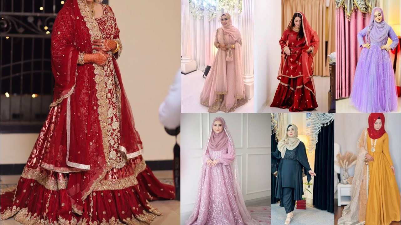Muslim girls dressing style |trending wedding dress for girls|dress design for wedding function