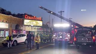 2-alarm Ceiling Collapse at Theater - CRANFORD NJ