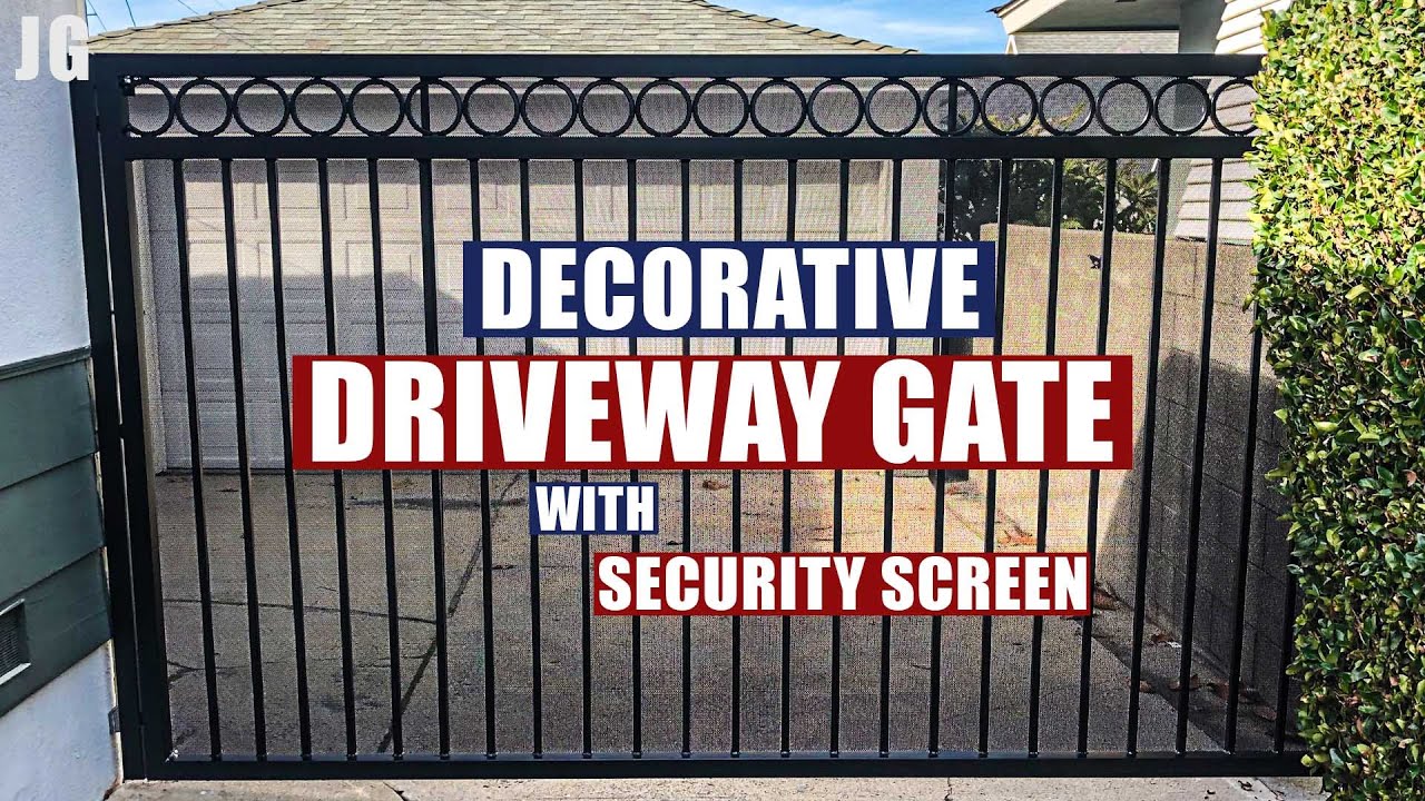 Decorative Driveway Gate Build | JIMBO'S GARAGE - YouTube