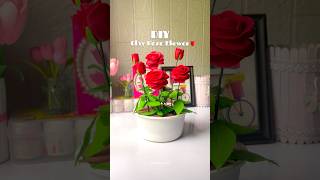 DIY Clay Rose Flower #diy #craft #art #clay #flowers #clayflowers #rose #clayart #shorts #viral