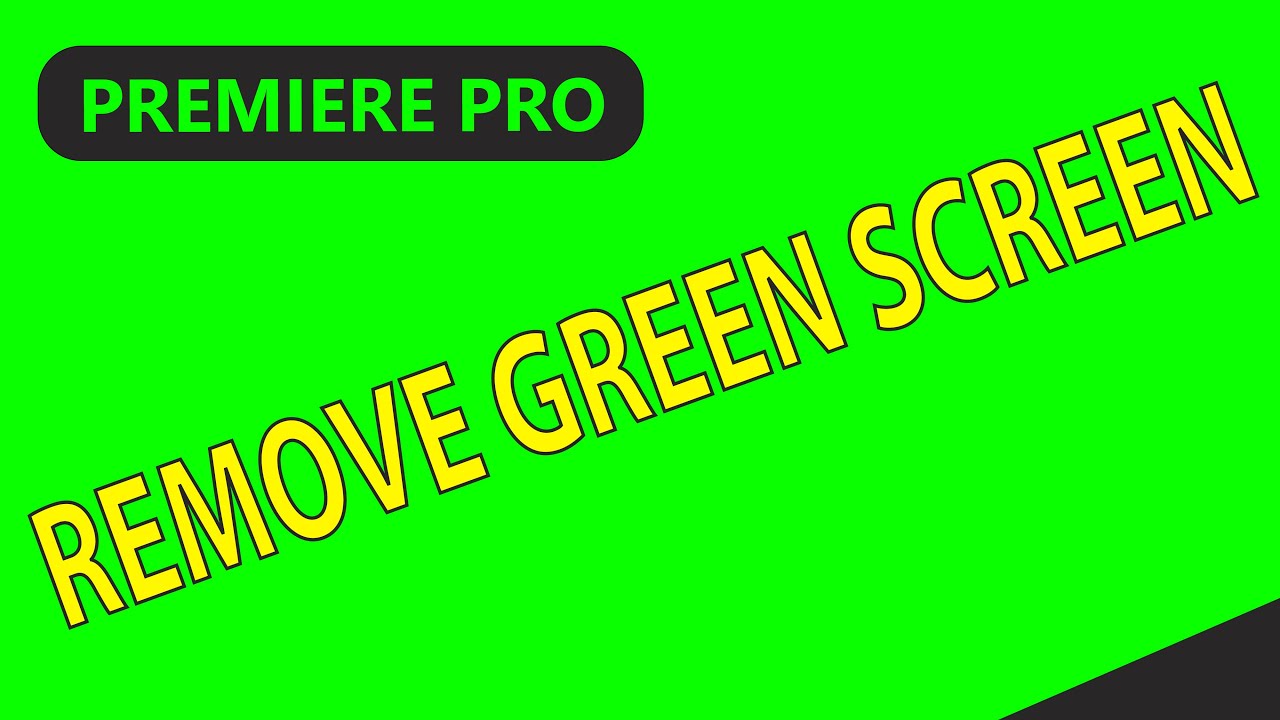 How To Remove Problem Screen How to Remove Green Screen in Premiere Pro 2023 | Free Your Problems ...
