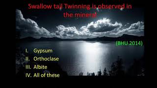 Most Probable Questions On Twinning in Crystals