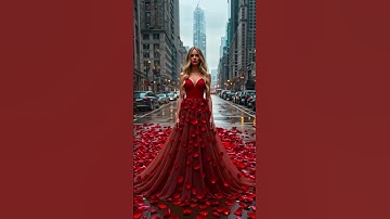 Thumbnail of 🌹 Lady in Red – A Cinematic Walk Through Rose Petals | 4K Visuals 🌆