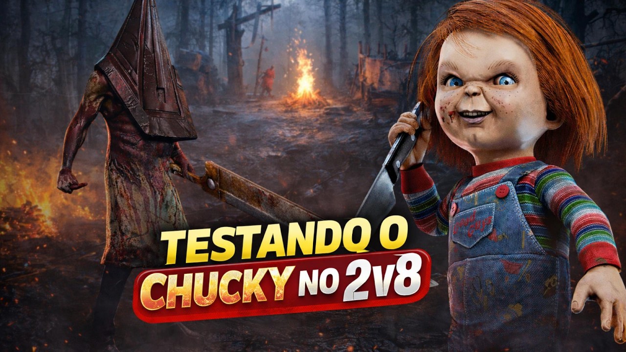TESTANDO O CHUCKY NO 2v8 DO DBD… E DEU 8K 😈🔪