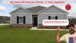 1 Year Update on My DR Horton House! Disastrous? What issues I had and did DR Horton fix them?