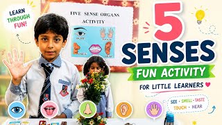 5 Sense Organs Activity for Kids | Fun Learning Classroom Activity 😍