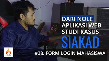 #28 Form Login Mahasiswa | Aplikasi Sistem Informasi Akademik (SIAKAD) Berbasis Web