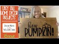 HOW TO MAKE A DOORMAT & WELCOME SIGN WITH CRICUT MACHINE | STENCIL | FALL HOME DECOR | DIY DOOR MAT