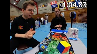 Getting 2 European Records in 3 solves! (Mean of 3: 1:10.92)