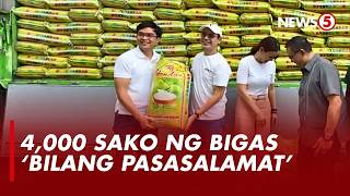 Rep. Leviste, nag-donate ng 4,000 sako ng bigas sa Maynila
