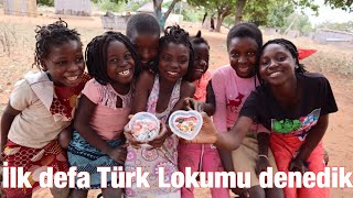Afri̇kali Çocuklar İlk Defa Türk Lokumu Deni̇yor