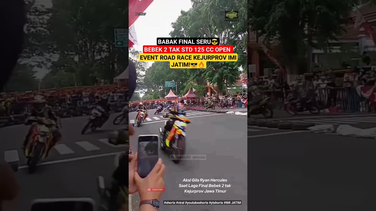 BABAK FINAL SERU😎 BEBEK 2 TAK STD 125 CC OPEN EVENT ROAD RACE KEJURPROV IMI JATIM!😎🔥 