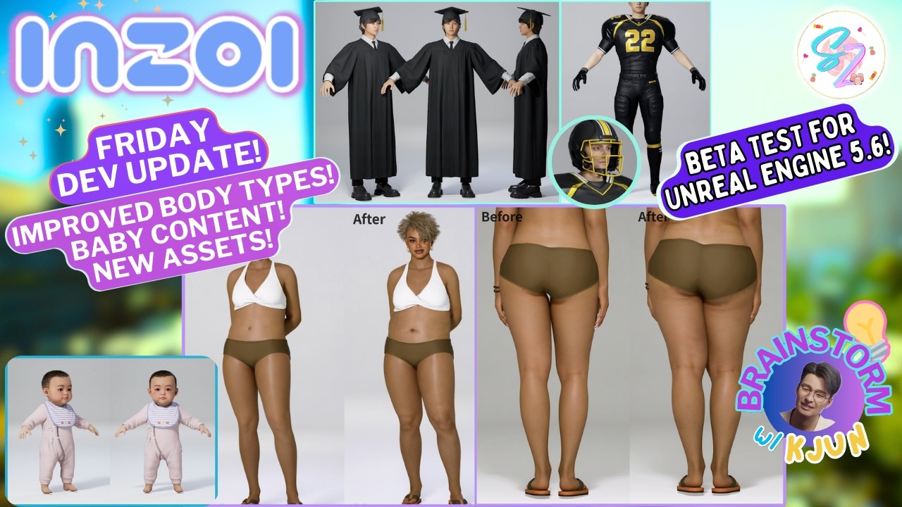 Improved Body Shape, Graduation & Football Outfits, New Reactions & More! | inZOI Friday Dev Update